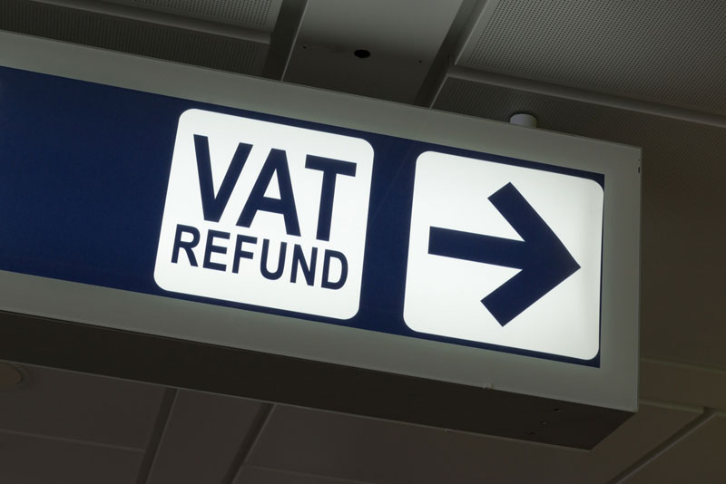 VAT refund sign